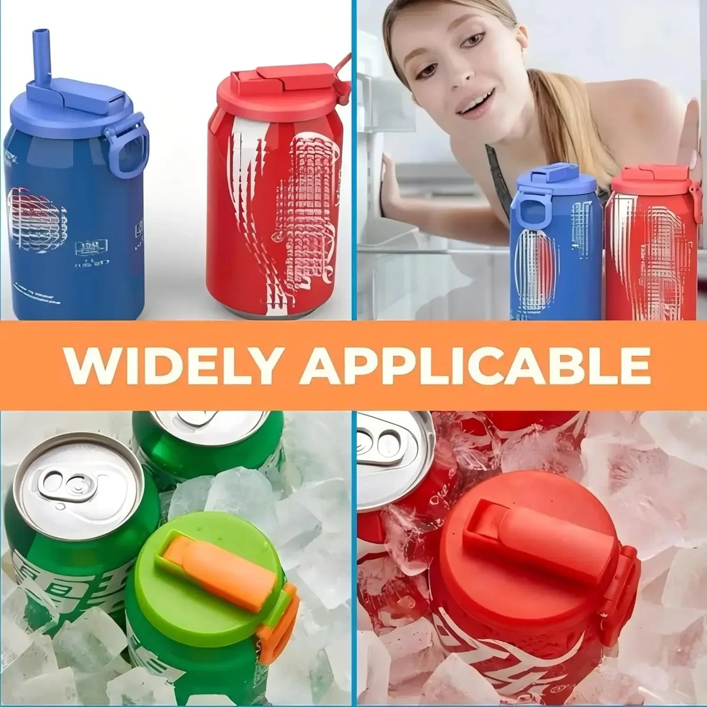 Colorful Sip-Top Can Covers
