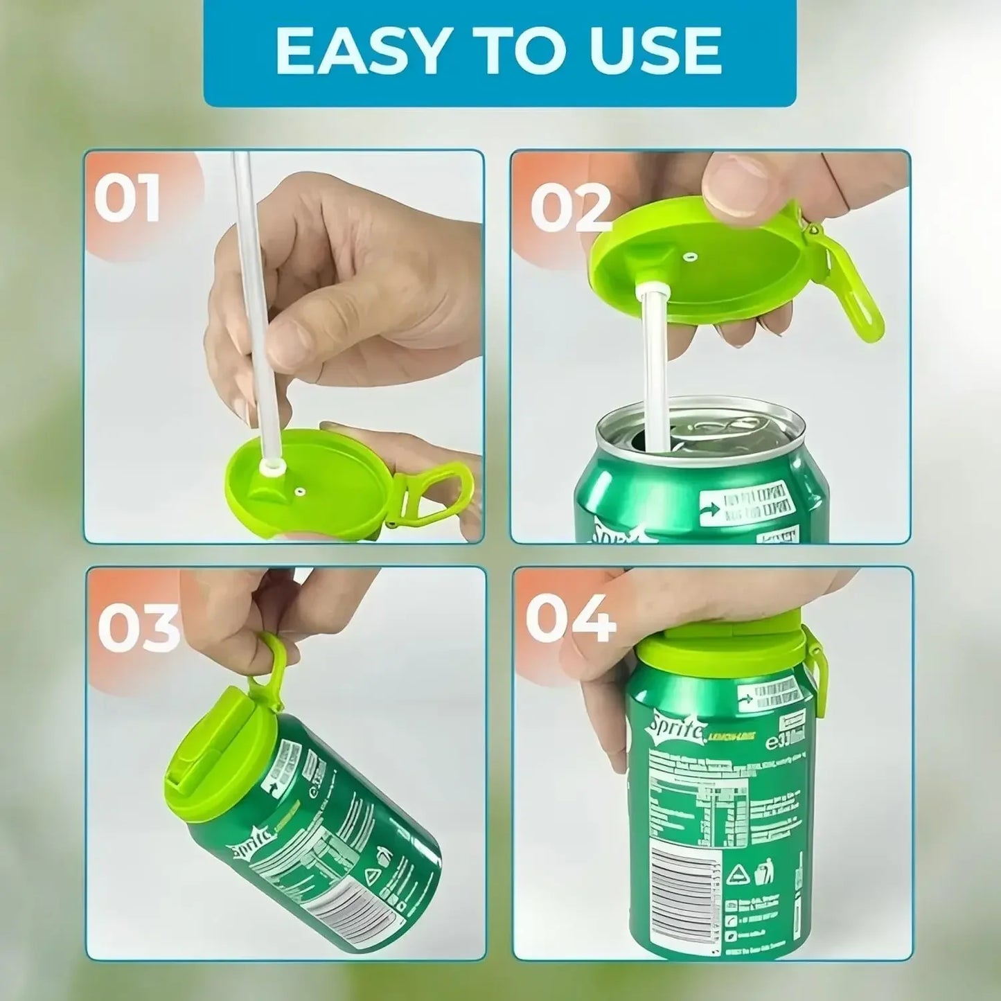 Colorful Sip-Top Can Covers