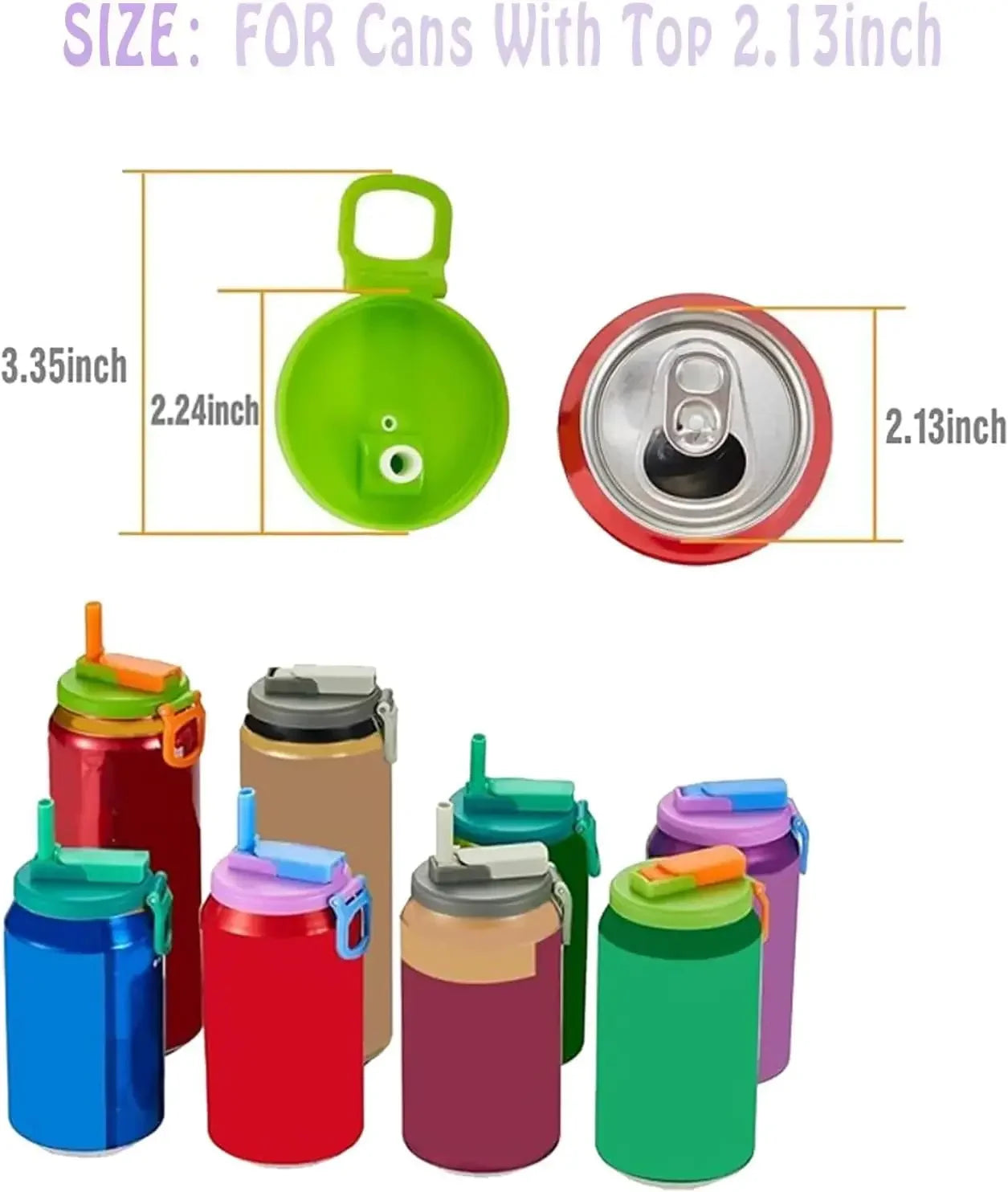 Colorful Sip-Top Can Covers
